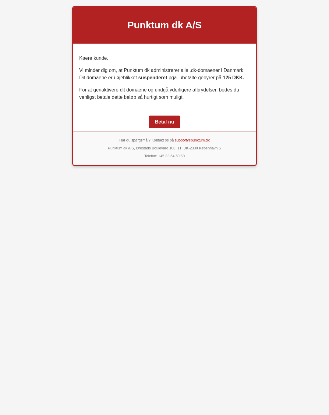 Screenshot of the phishing page