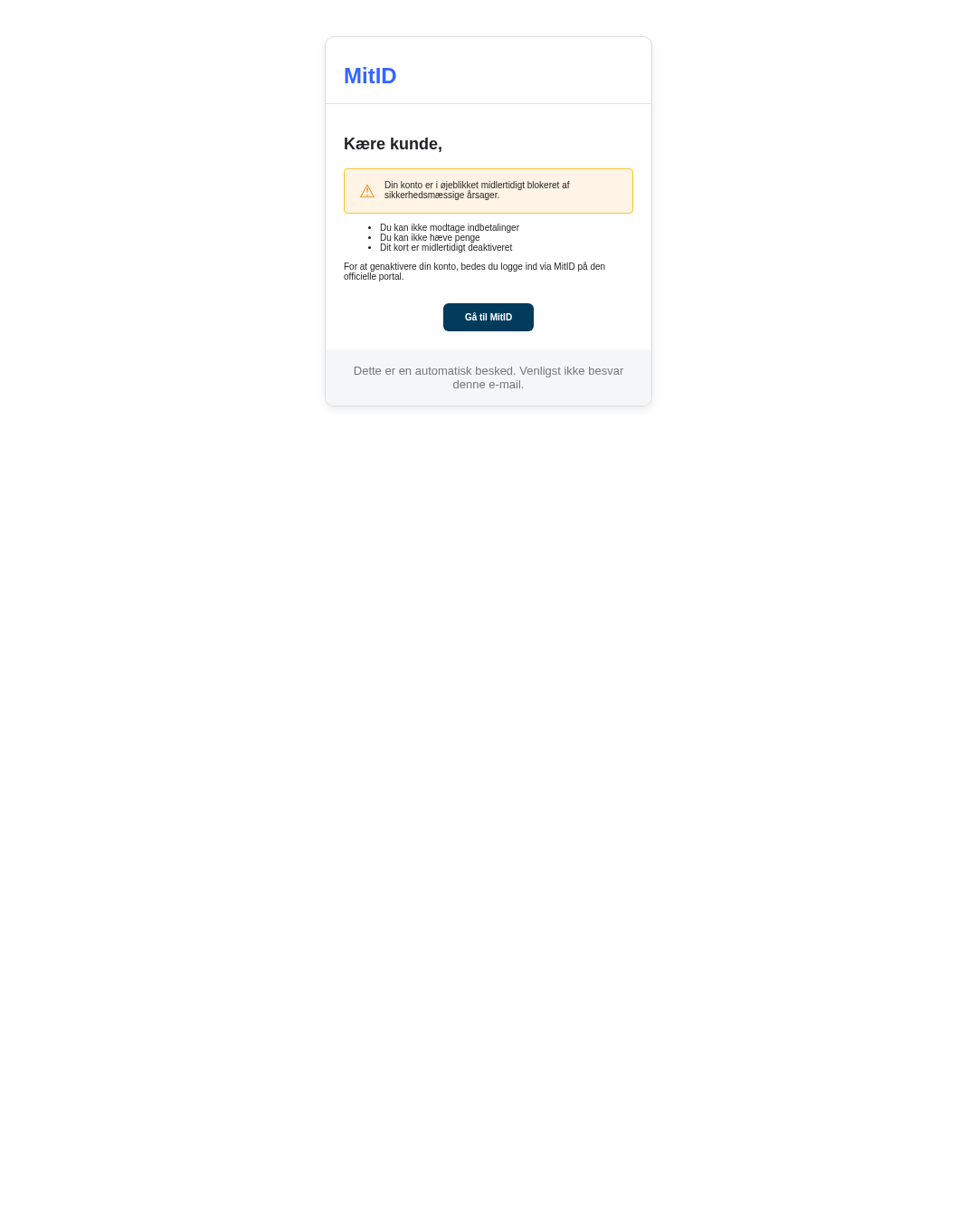 Screenshot of the phishing page