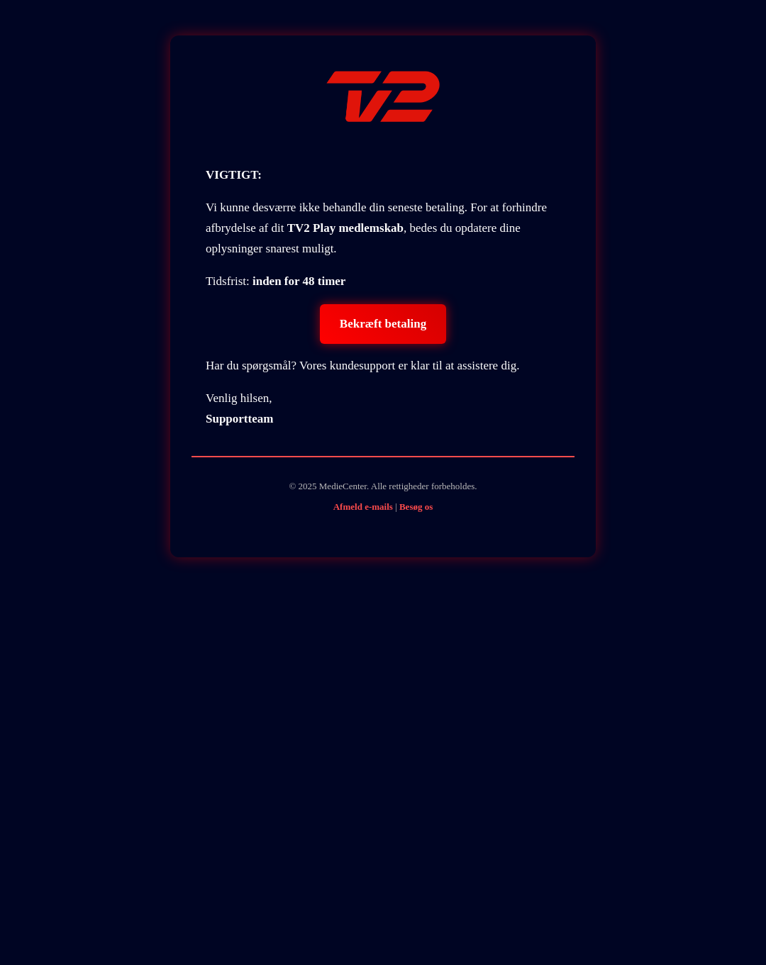 Screenshot of the phishing page