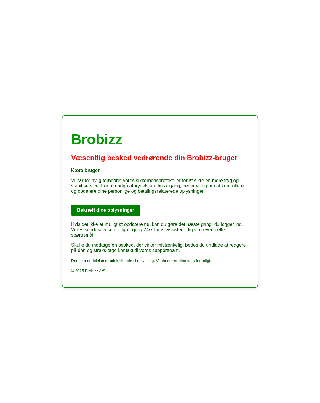 Screenshot of the phishing page